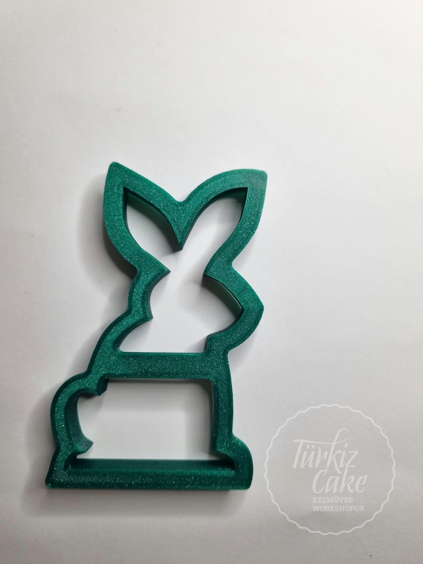 Nyuszi silhouette kiszúró, TükrizCake