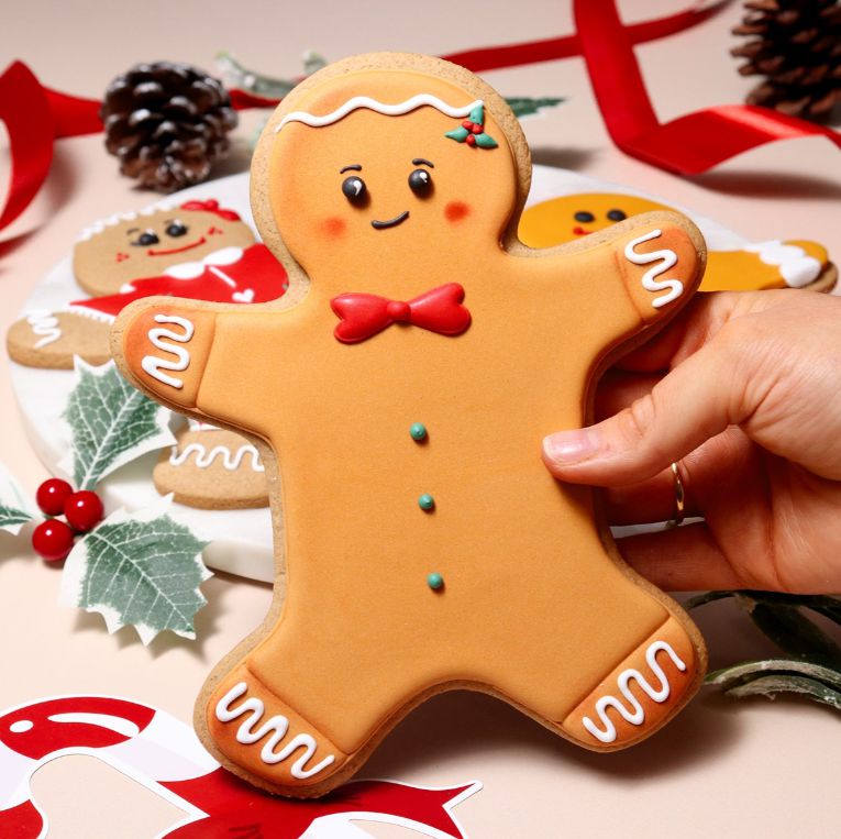Óriás karácsonyi süti kiszúró - Mézeskalács ember, PME