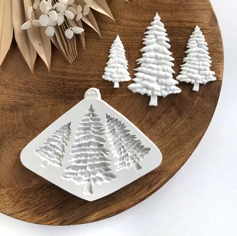 Kozmikus fenyőfák szilikon fondant formázó, Katy Sue