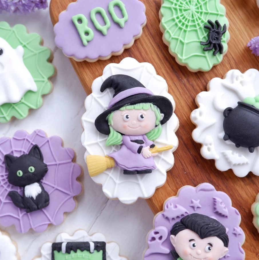 Boszorkányos Halloween szilikon fondant formázó, Katy Sue