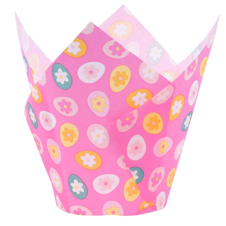 Húsvéti tulipán muffin papír  - Húsvéti tojások, PME
