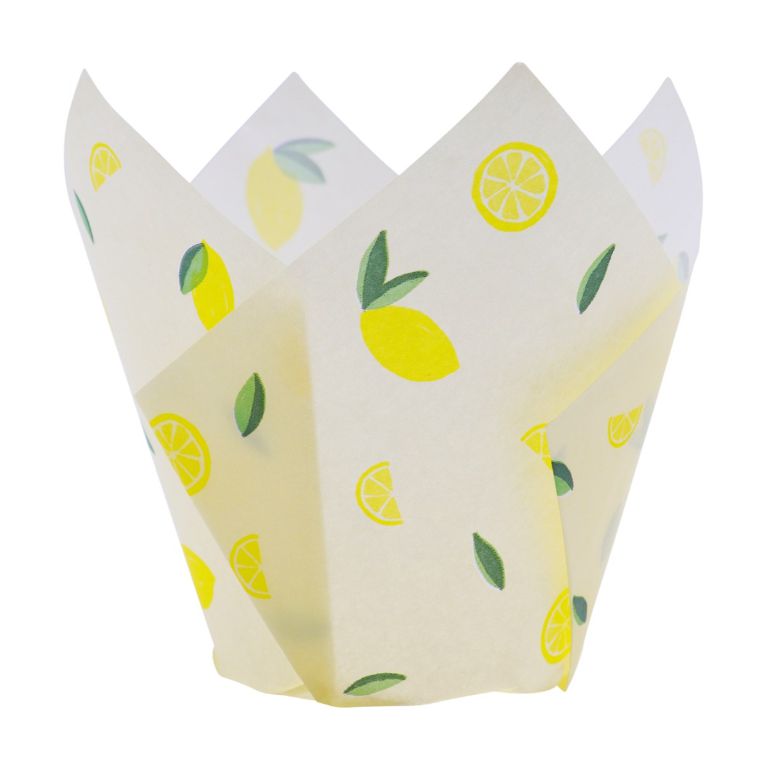 Tulipán muffin papír - Citrom, PME