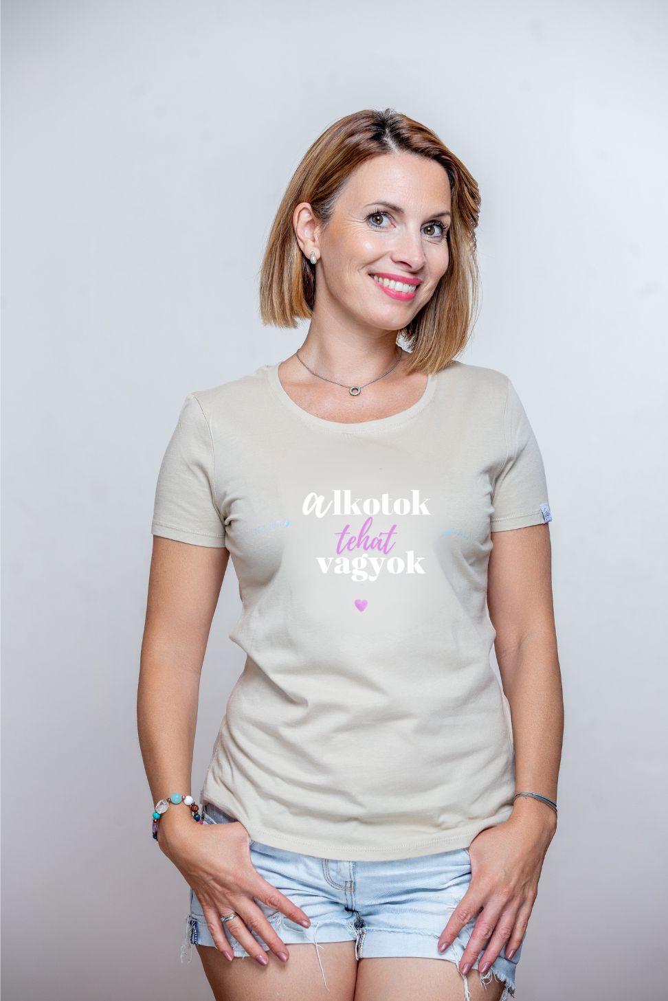 "Alkotok, tehát vagyok" póló, TürkizCake