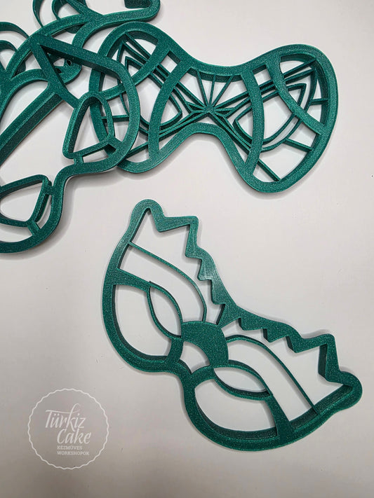 Dinoszaurusz álarc kiszúró, TürkizCake