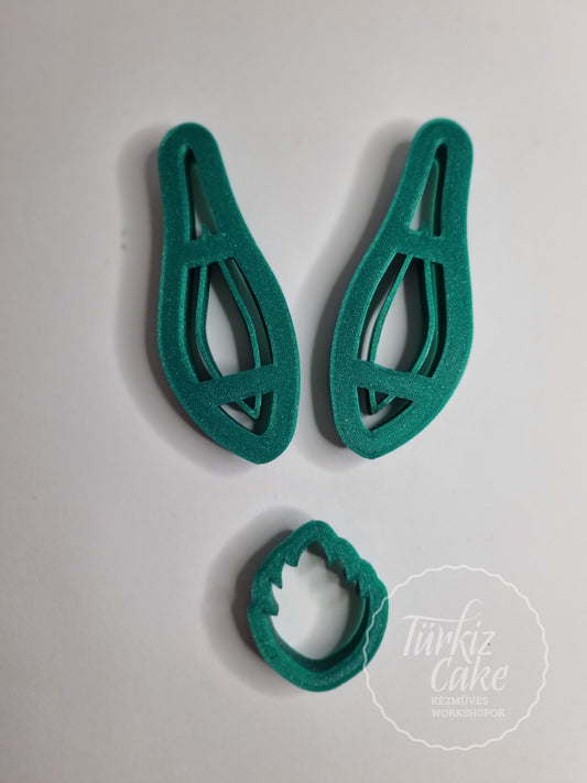 Nyuszi kiszúró szett (fülek, farkinca), TürkizCake