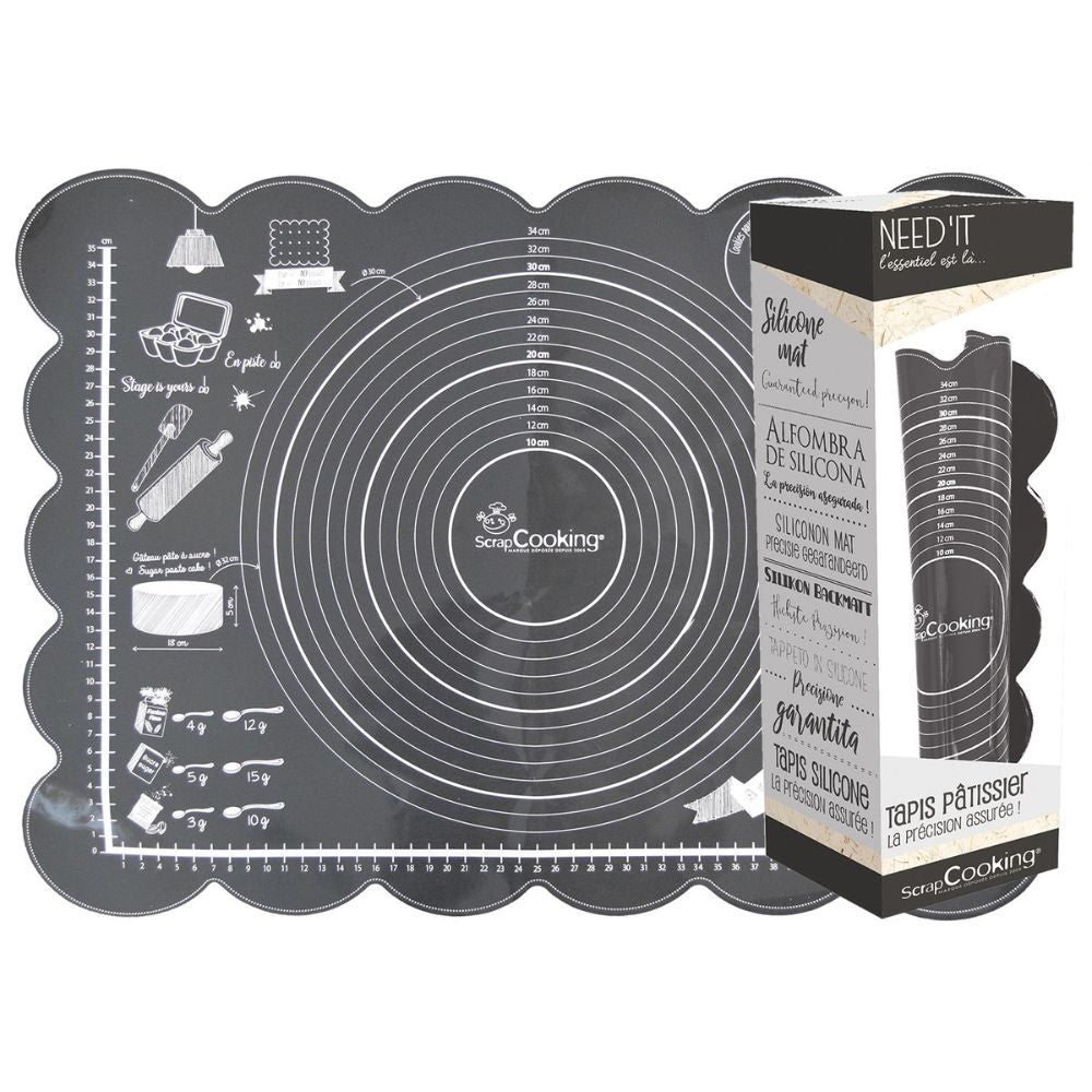 Multifunkciós szilikon sütő- és nyújtólap, Scrap Cooking